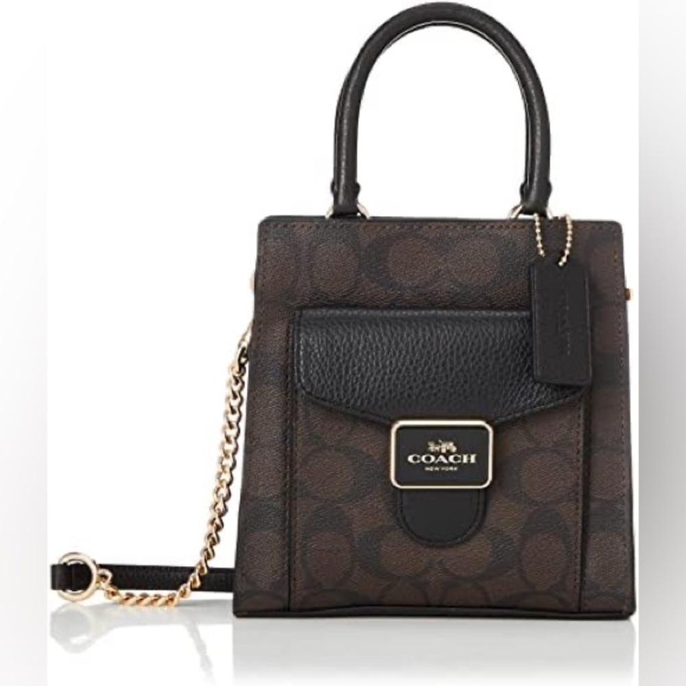 Coach Women's Mini Pepper Crossbody Bag in Signature Canvas